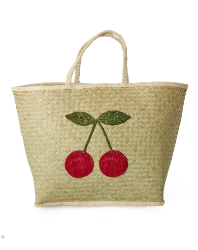 RAFFIA BAG IN NATURAL WITH BIG